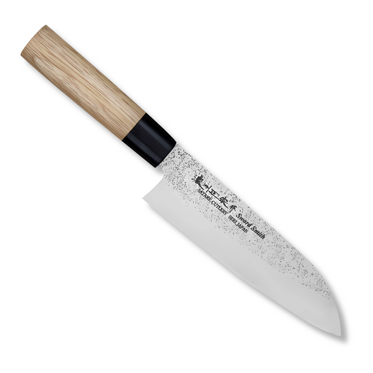 Satake Nashiji Natural Santoku japán szakácskés 17 cm - Japán konyha