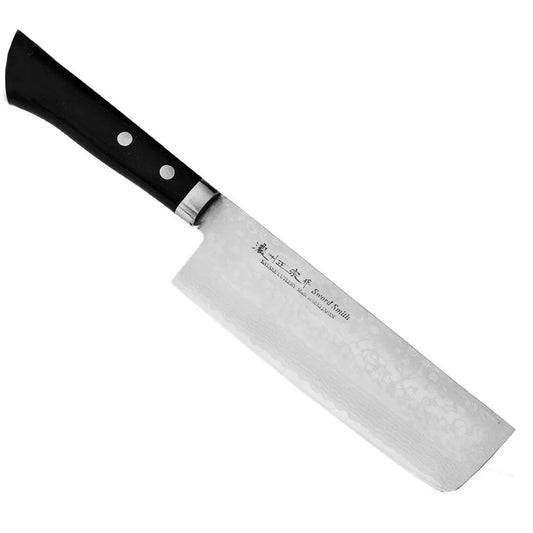 Satake Unique Sai japán damaszk Nakiri kés 17cm - Japán konyha